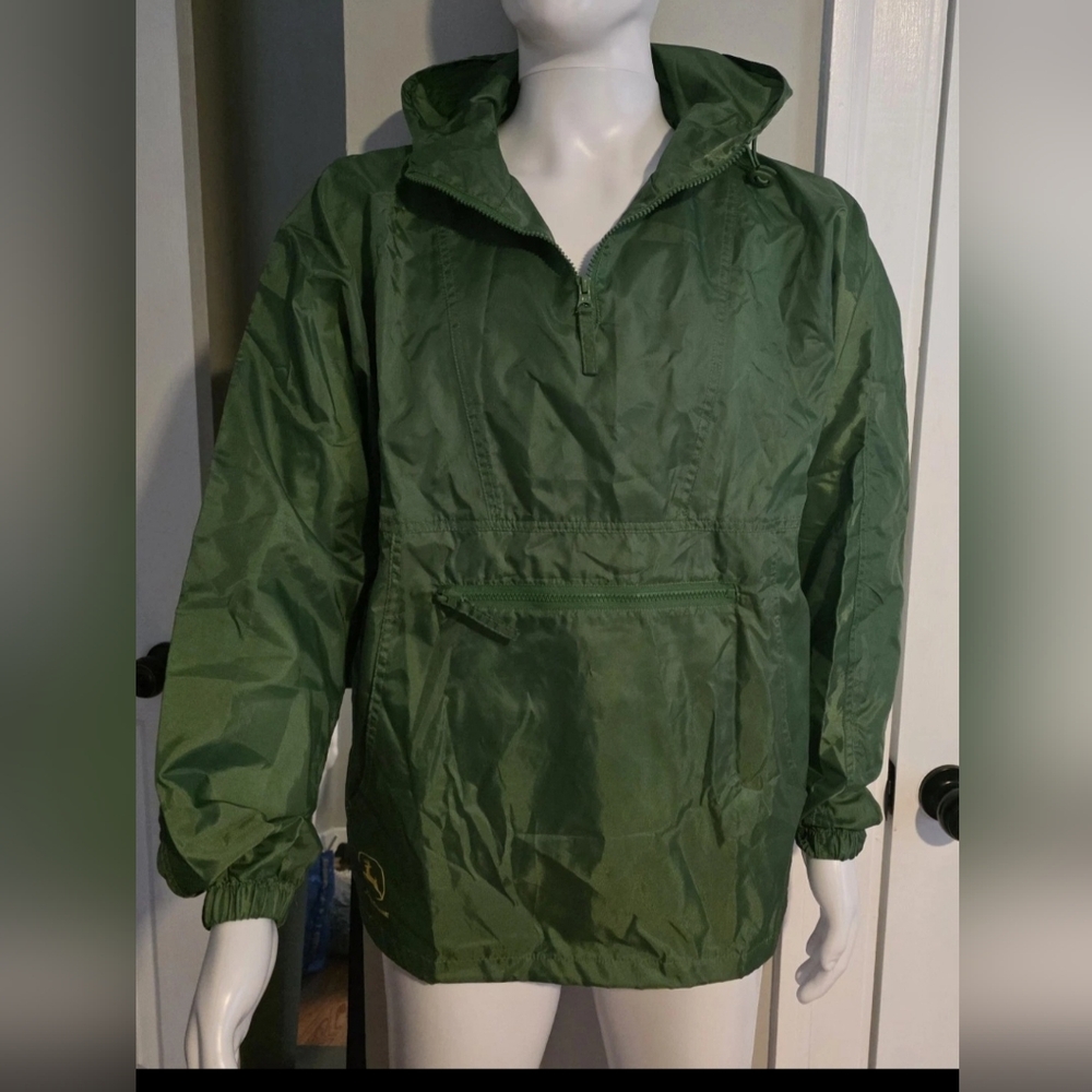 John Deere Green Polyester Lightweight Jacket - image 1